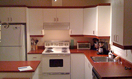 rénovation d'armoires de cuisine avant